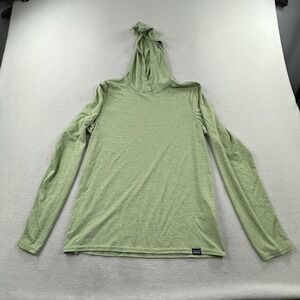 Patagonia Shirt Mens Small Green Capilene Cool Daily Hoodie Sun Hoody UPF Top